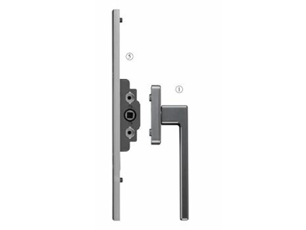 Flat opening lower hanging window within the hinge